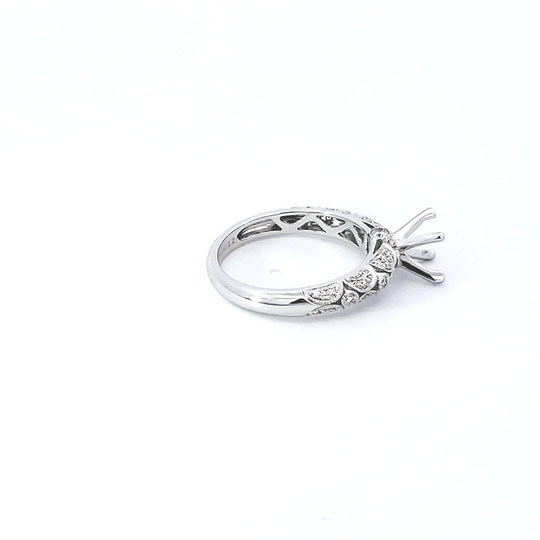 Diamond Engagement Semi-Mount Ring