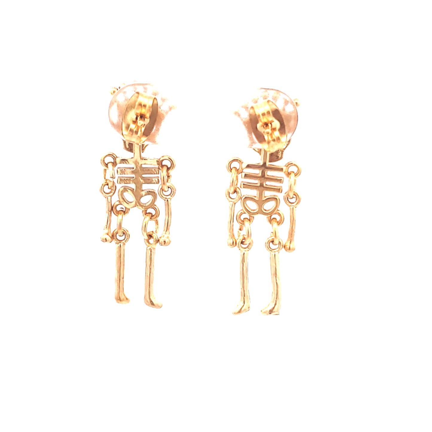 Skeleton Stud Dangle Earrings