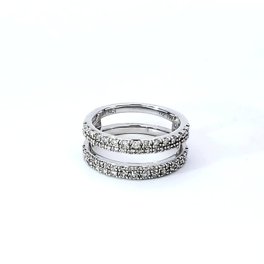 Paved Diamond Guard/Wrap Ring