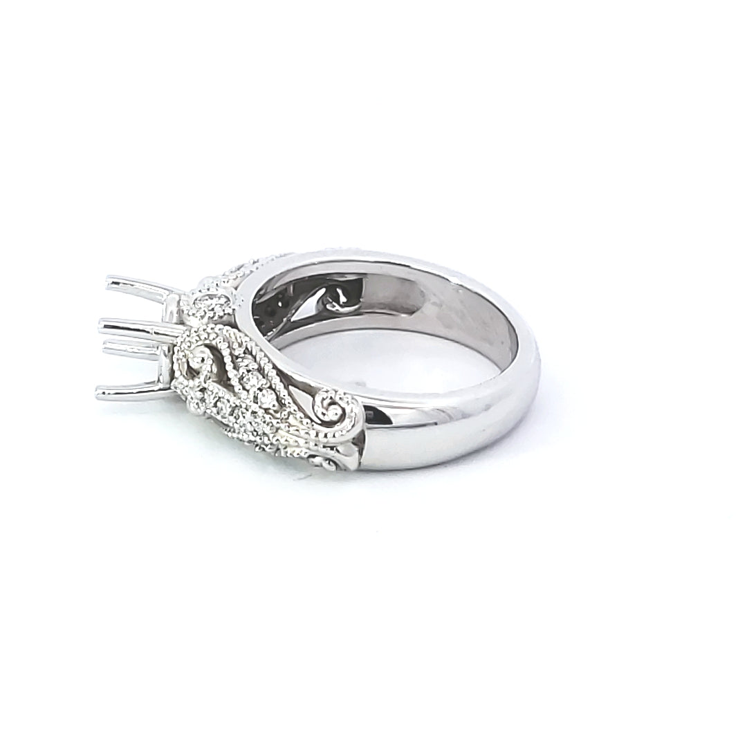 Diamond Engagement Semi-Mount Ring