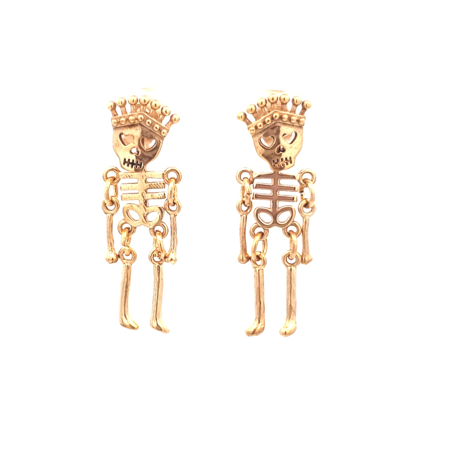 Skeleton Stud Dangle Earrings