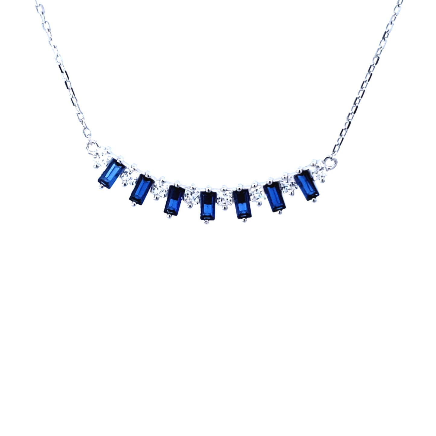 S/Silver (W/ Stones) Necklace