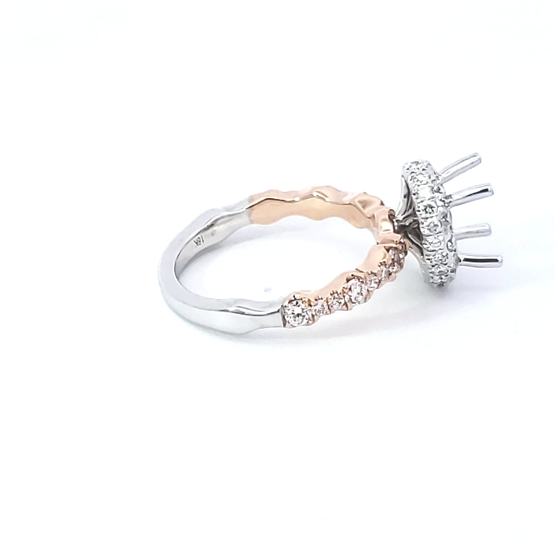 Diamond Engagement Semi-Mount Ring