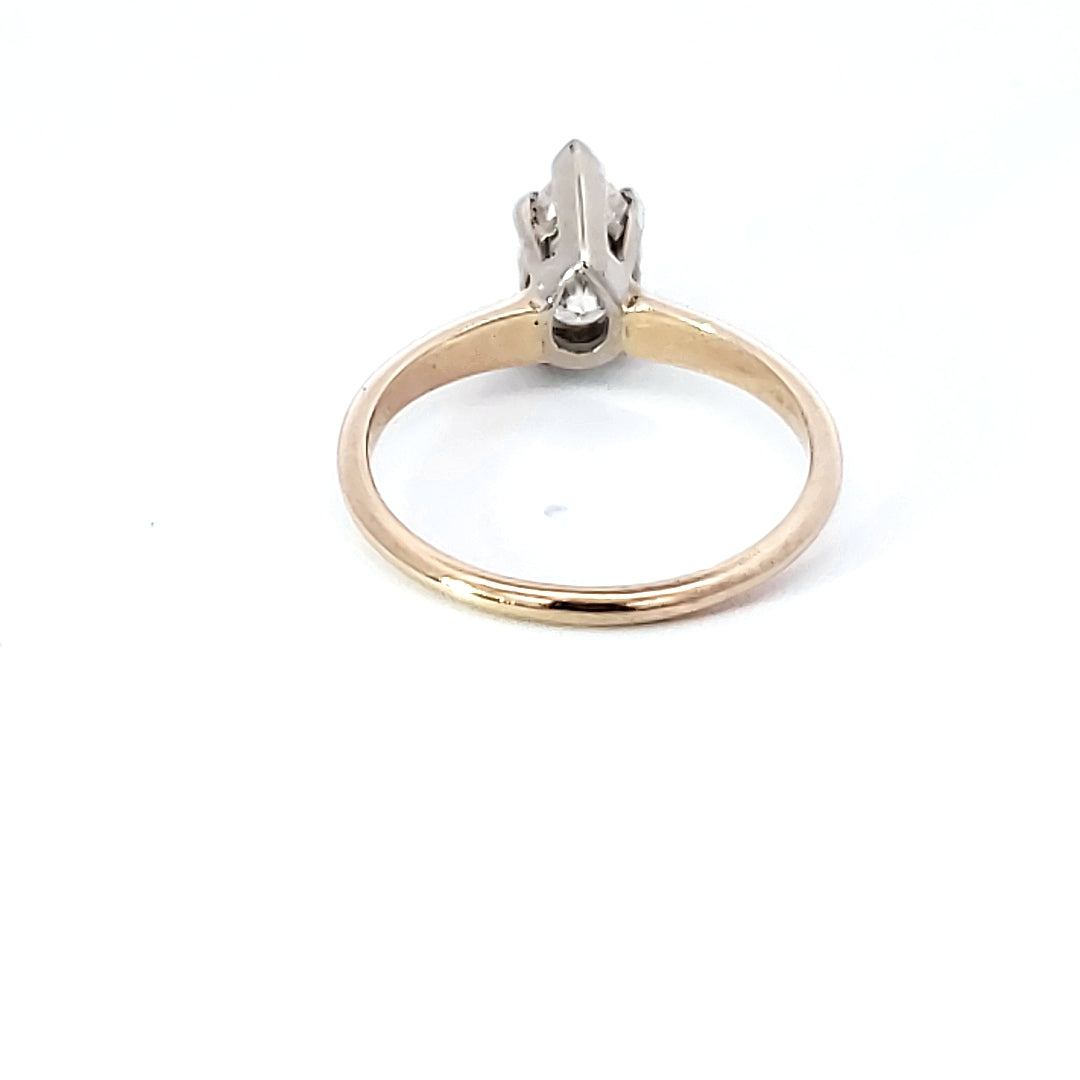 1 ct Pear Shape  Moissanite Tiffany Engagement Ring