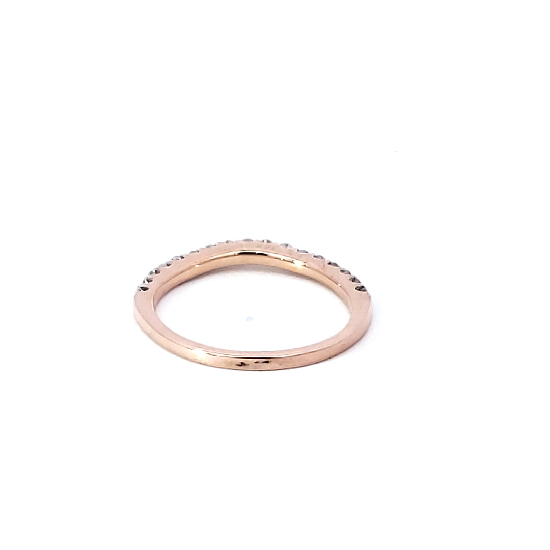 Curved Diamond Wedding Bands