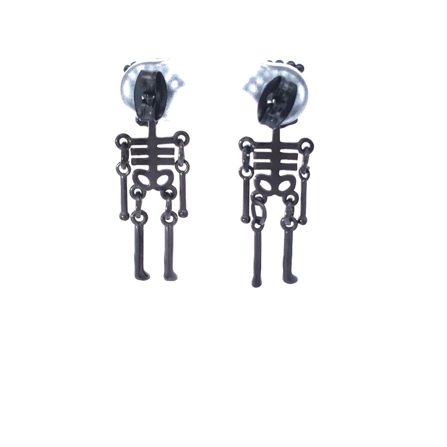 Skeleton Stud Dangle Earrings