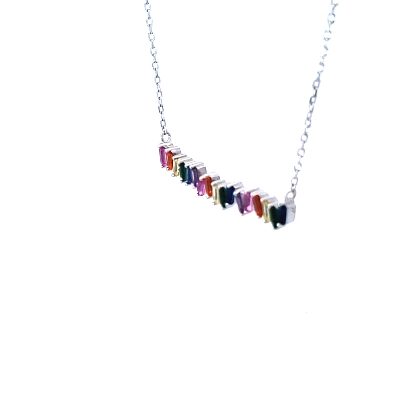 S/Silver (W/ Stones) Necklace