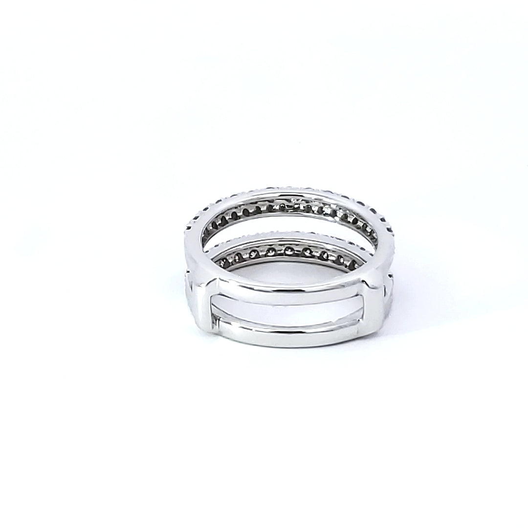 Paved Diamond Guard/Wrap Ring
