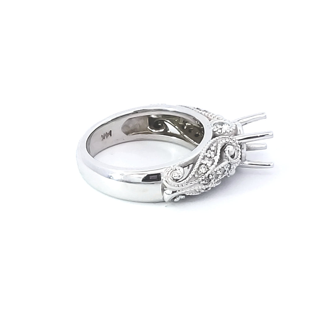 Diamond Engagement Semi-Mount Ring