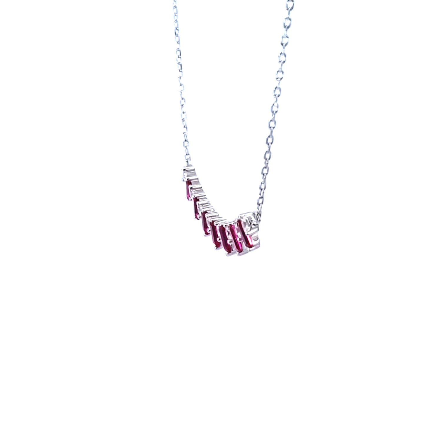 S/Silver (W/ Stones) Necklace