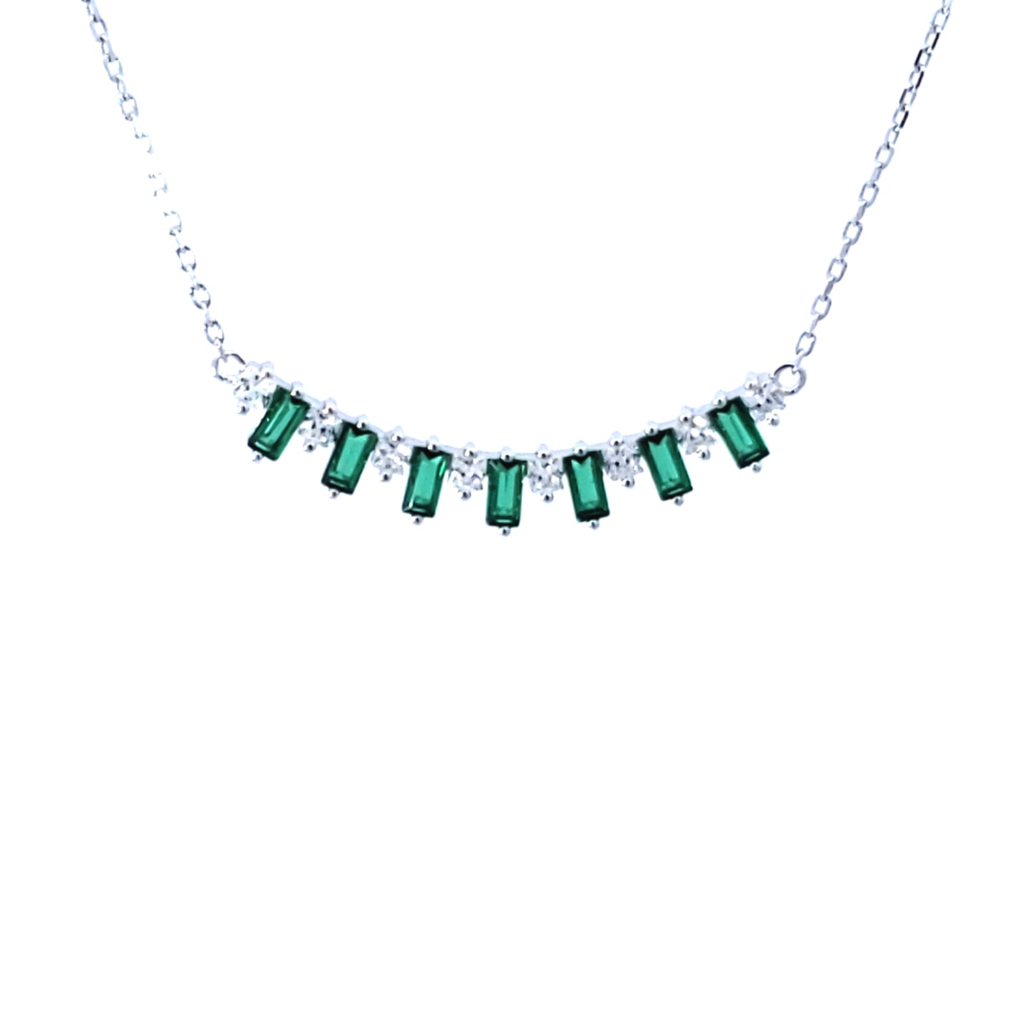 S/Silver (W/ Stones) Necklace