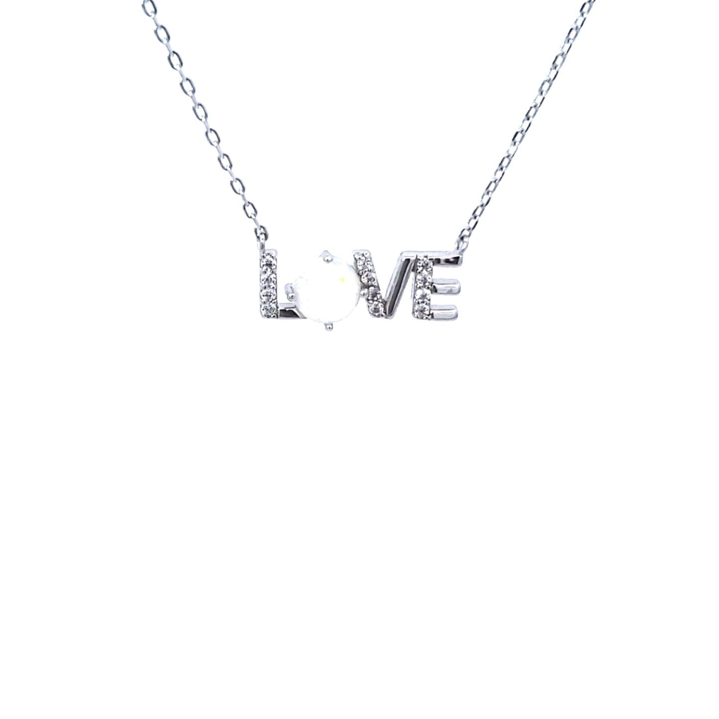 S/Silver (W/ Stones) Necklace